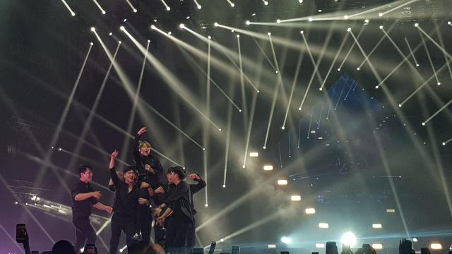 Ha Sung Woon dalam Super K-Pop Festival Indonesia 2019.