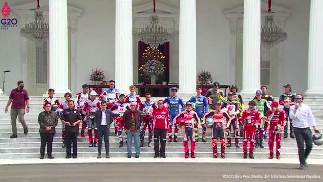 Deretan Potret Keseruan Parade Pembalap MotoGP di Istana Merdeka