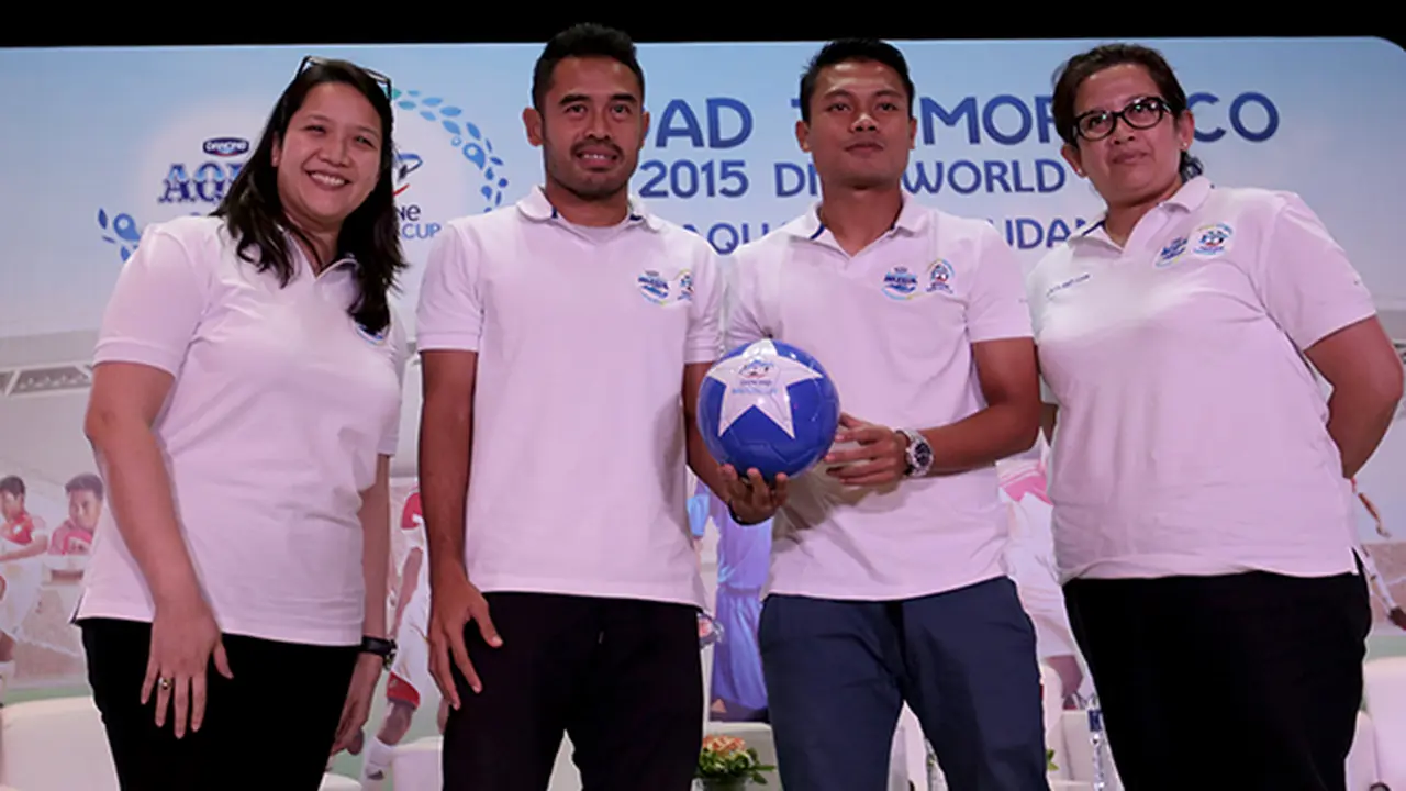 Ponaryo Astaman dan Dedi Kusnandar hadir dalam acara Kualifikasi Danone Nations Cup Maroko