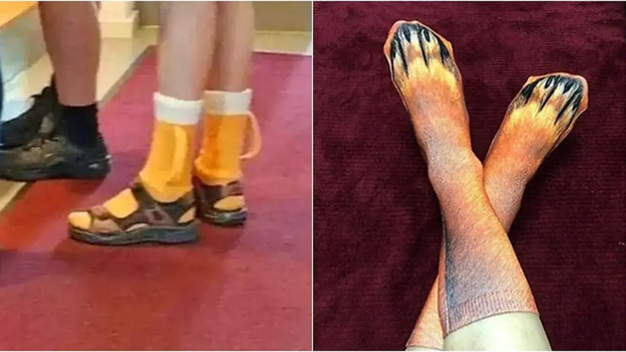 8 Desain Kaus Kaki Ini Bentuknya Nyeleneh Banget, Bikin Geleng Kepala