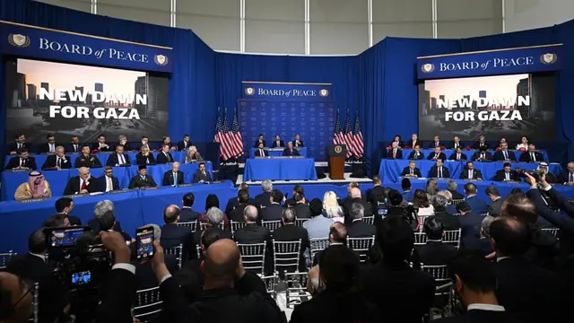 Presiden RI Prabowo Subianto menghadiri rapat perdana (Inaugural Meeting) Board of Peace (BoP) yang digelar di Donald Trump United States Institute of Peace, Washington DC.