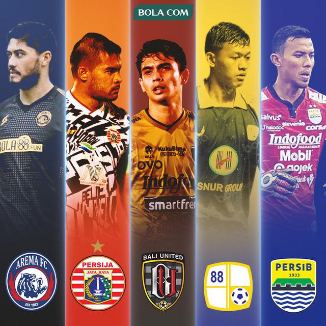 Ilustrasi - Adilson Maringa, Andritany Ardhiyasa, Nadeo Argawinata, M Riyandi, dan Teja Paku Alam