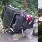 Karena baru belajar, mobil Honda City pengemudi ini terbas jurang sedalam 20 meter. (source: Instagram @terang_media.