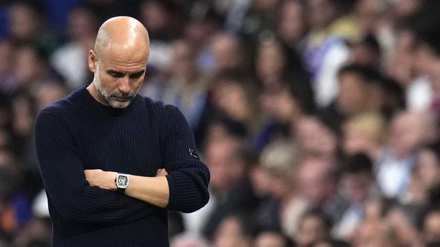 Foto: Kecewanya Pep Guardiola setelah Man City Ditendang Real Madrid dari Liga Champions