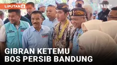 Gibran Kunjungi Rumah Bos Persib Bandung Umuh Muchtar