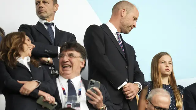 Kejutan, Putri Charlotte Temani Pangeran William Nonton Final Piala Eropa Wanita UEFA 2025