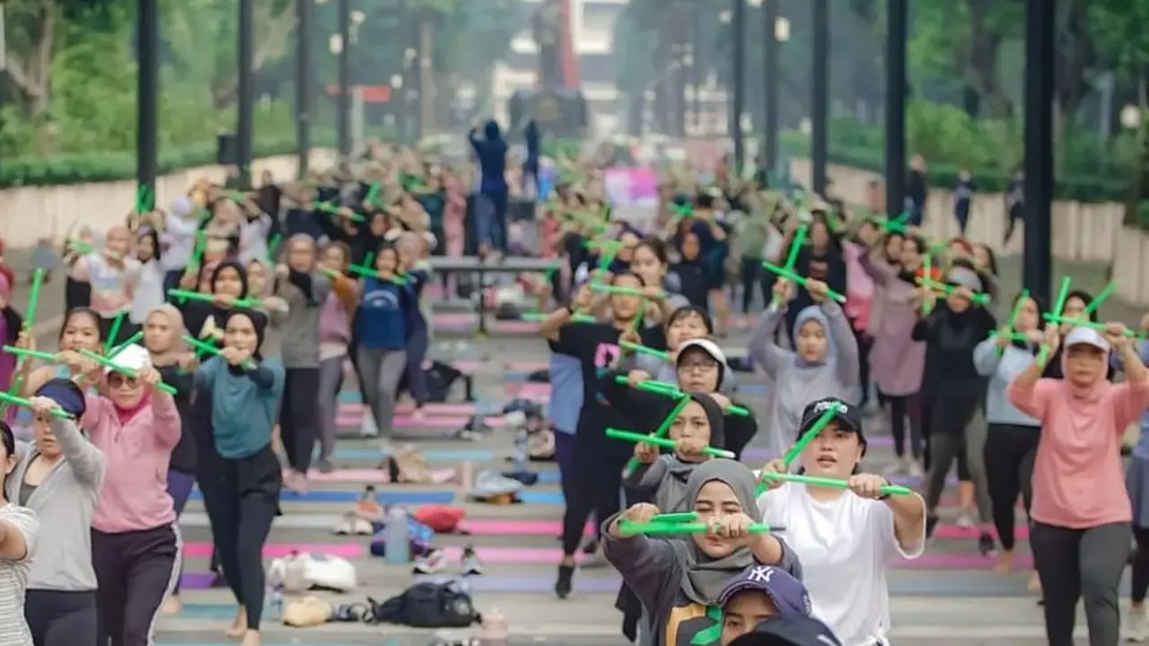 RoccaSpace saat menggelar kelas poundfit