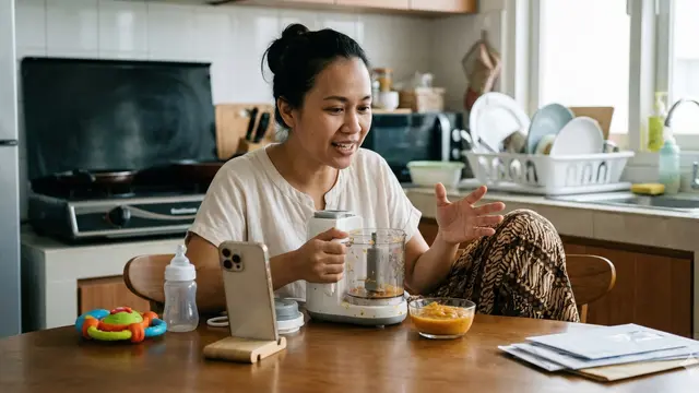 Trik Bisnis Affiliate untuk Ibu Rumah Tangga Tanpa Follower Banyak (Foto: Gemini AI)