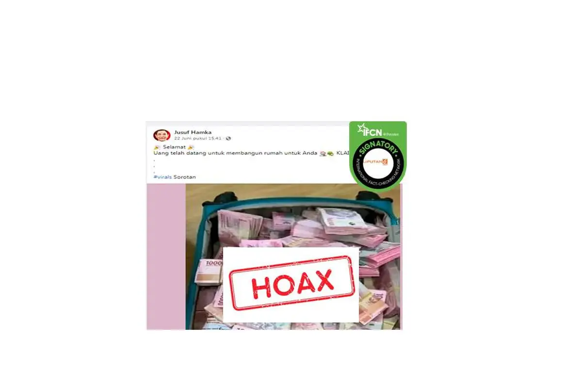 Cek fakta bantuan rumah Jusuf Hamka
