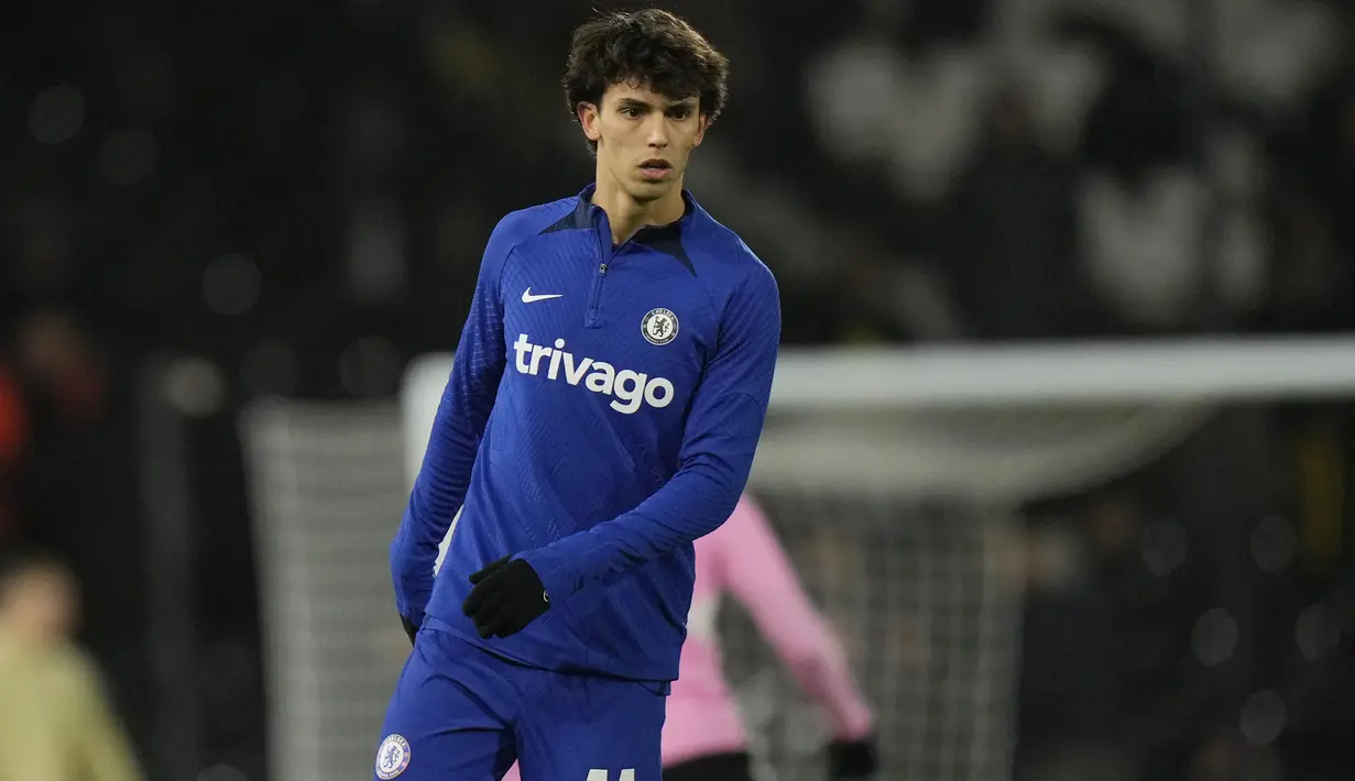 Chelsea langsung menurunkan pemain anyar berstatus pinjaman dari Atletico Madrid, Joao Felix sebagai starter menghadapi tuan rumah Fulham. (AP Photo/Alastair Grant)