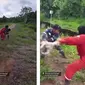 Viral Aksi Kejam Pekerja di Sembakung Lempar Anjing ke Sungai Jadi Santapan Buaya Bikin Murka Warganet. (Doc: Twitter | Socmed Keras)