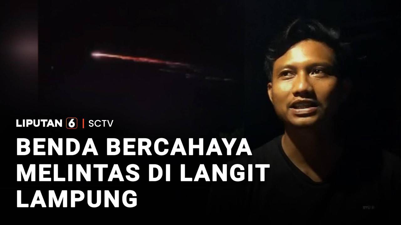 Benda Bercahaya Melintas di Langit Lampung