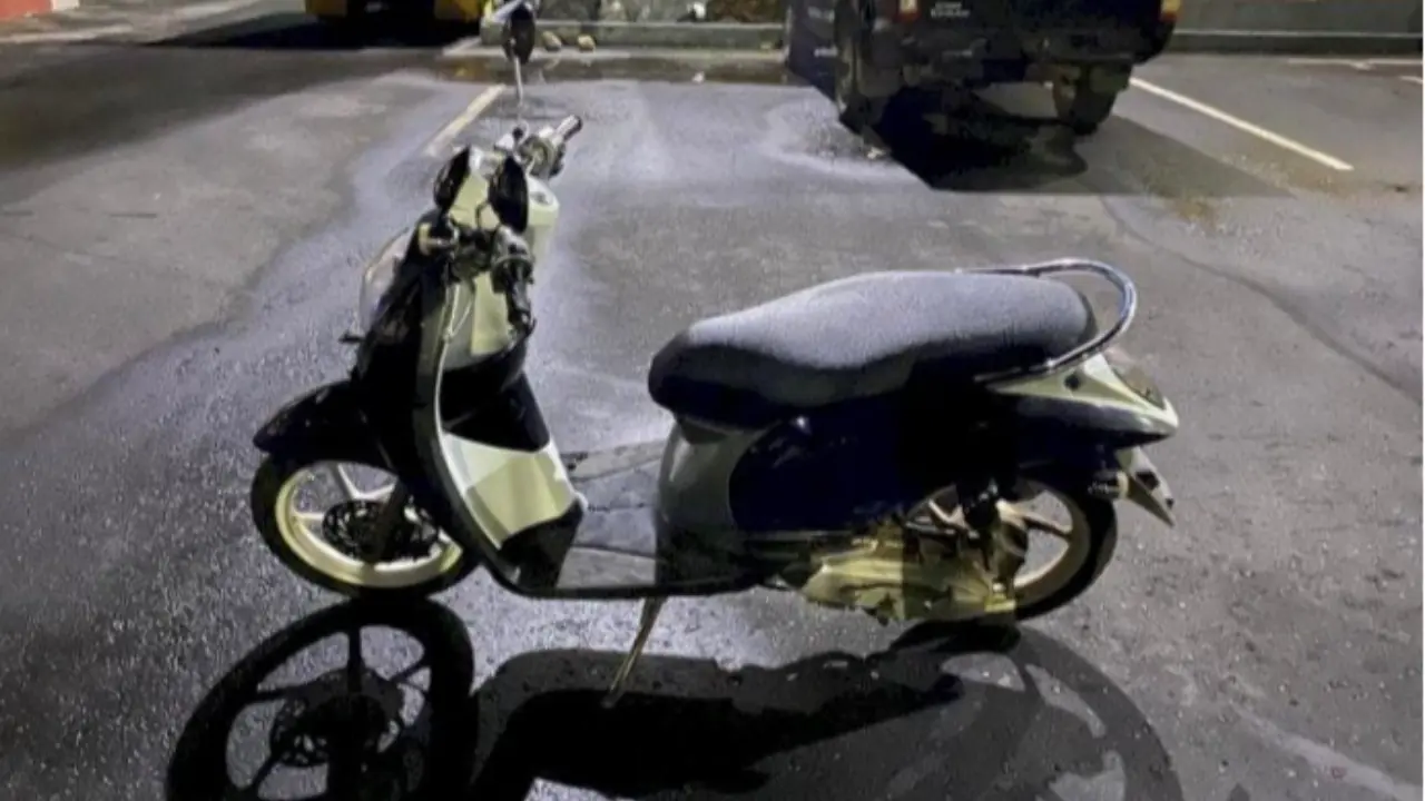 Barang bukti sepeda motor yang dicuri pelaku (Liputan6.com/Ola Keda)