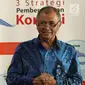 Ketua KPK Agus Rahardjo meberikan sambutan pada peresmian Pusat Edukasi Antikorupsi (ACLC) di Jakarta, Senin (26/11). Pusat Edukasi Antikorupsi ini tidak hanya diperuntukkan pegawai KPK, namun juga seluruh masyarakat stakeholder. (merdeka.com/Dwi Narwoko)
