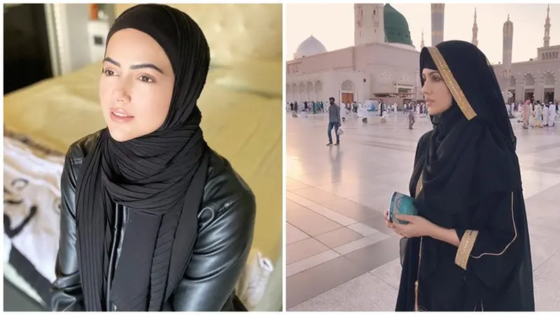 Hijrah dan Pensiun dari Dunia Hiburan, ini 7 Potret Sana Khan Aktris Bollywood Pakai Hijab