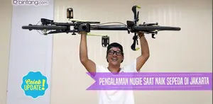 Cerita Nugie saat berkendara dengan sepeda di jalanan Jakarta.