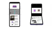 YouTube kini mendukung Flex Mode pada Galaxy Z Flip (https://news.samsung.com/)