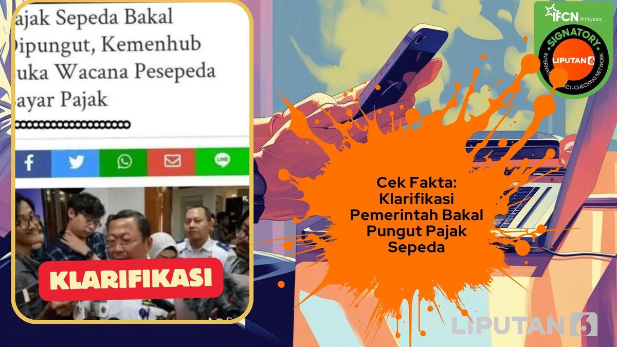 Cek Fakta: Klarifikasi Pemerintah Bakal Pungut Pajak Sepeda