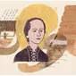 Google doodle peringati ulang tahun Lasminingrat, wanita pribumi pertama yang fasih berbahasa Belanda pada masanya.