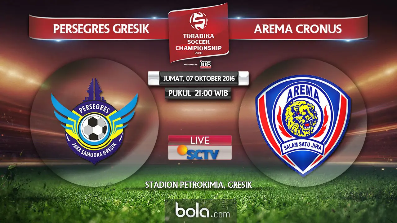Persegres Gresik Vs Arema Cronus (Bola.com/Adreanus Titus)