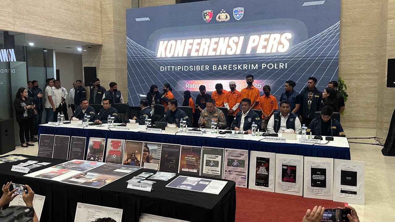 Bareskrim Ungkap 7 Tersangka Provokasi Aksi Ilegal Lewat Media Sosial