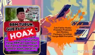 Cek Fakta: Tidak Benar Presiden Prabowo dan Menkeu Purbaya Sepakat Turunkan Harga Pertalite Jadi Rp 7 Ribu
