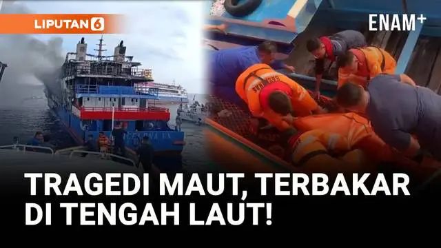 Tragedi terjadi di perairan Sulawesi. KM Barcelona 5 terbakar saat berlayar menuju Manado, Minggu (20/7). Sedikitnya 5 orang tewas, termasuk seorang ibu hamil.