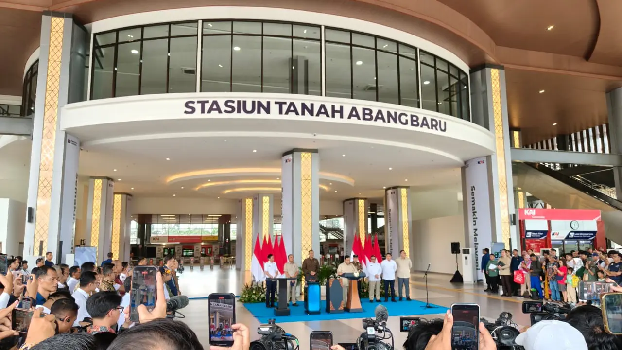 Stasiun Tanah Abang Baru. (Foto:Sekretariat Presiden)