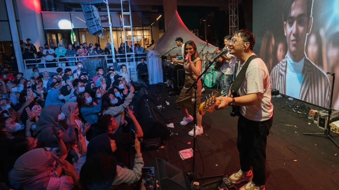 Konser musik HanyadiTangsel Vol.2 di Mall Teraskota BSD, Tangerang Selatan pada 5 Juni 2022. (IST)
