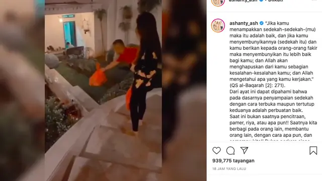 Ashanty Berbagi Sembako