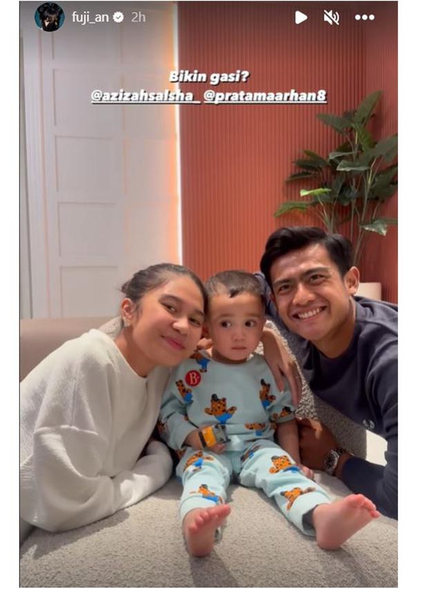 6 Potret Pratama Arhan dan Azizah Salsha Main ke Rumah Raffi Ahmad, Jenguk Cipung