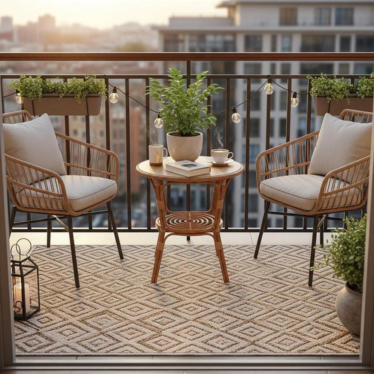 7 Desain Balkon Mini Ala Kafe Kecil, Cozy untuk Nongkrong di Rumah