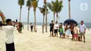Destinasi wisata Aloha PIK 2 menjadi salah satu tempat unik berkonsep kuliner sambil menikmati keindahan laut dan pasir putih. (merdeka.com/Arie Basuki)