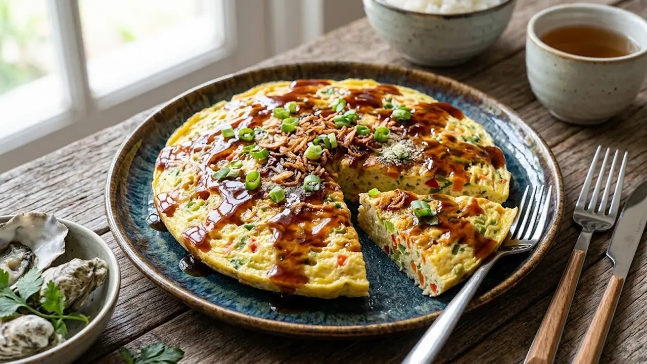 Resep Steam Omelet Saus Tiram yang Lembut dan Gurih/AI Generated