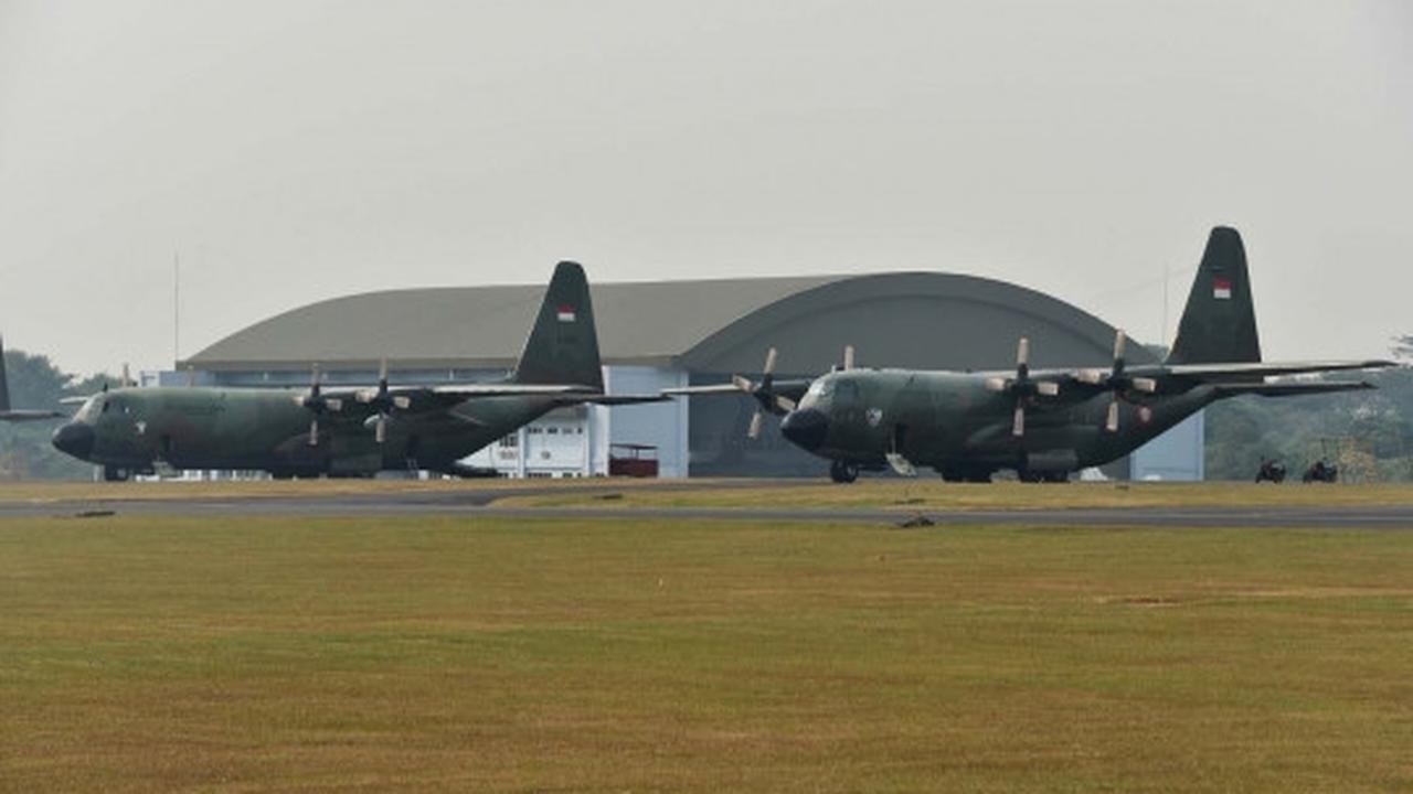 Deretan Hercules C-130 di Lanud Halim Perdanakusuma