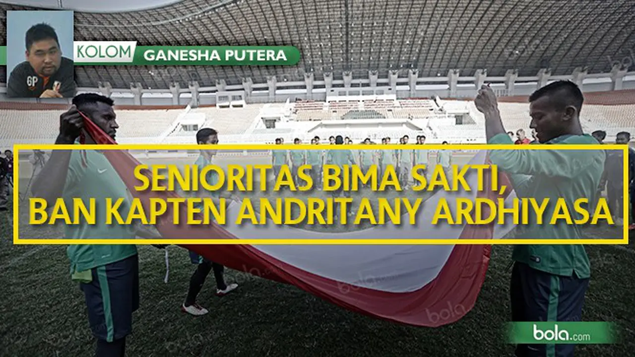 Kolom Ganesha Putera: Senioritas Bima Sakti, Ban Kapten Andritany. (Bola.com/Adreanus Titus)