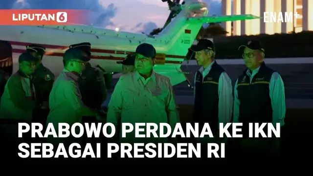 Prabowo Naik Helikopter, Perdana Sebagai Presiden RI Kunjungi IKN