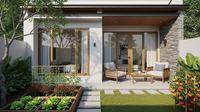 Model Rumah Mungil Tapi Punya Kebun dan Teras Belakang/AI