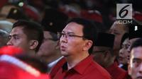 Mantan Gubernur DKI Jakarta Basuki Tjahaja Purnama atau Ahok saat menghadiri Kongres V PDIP di Denpasar, Bali, Kamis (8/8/2019). Ahok sempat disinggung Ketua Umum PDIP Megawati Soekarnoputri dalam pidatonya. (Liputan6.com/JohanTallo)