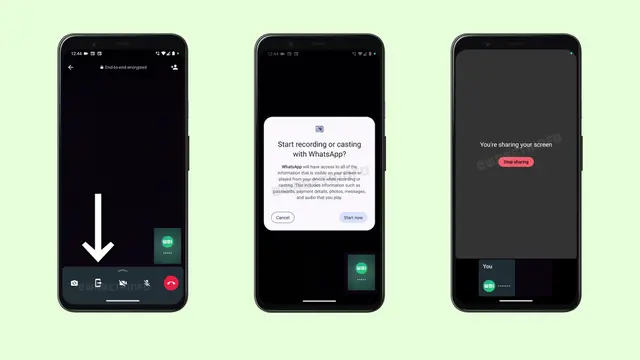 WhatsApp Share Screen