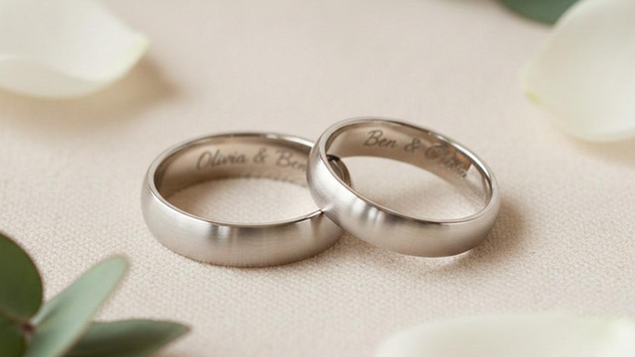 Model cincin nikah ukir nama