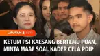 Ketua Umum Partai Solidaritas Indonesia, Kaesang Pangarep kemarin bertemu dengan Ketua DPP PDI Perjuangan, Puan Maharani. Kaesang meminta maaf kepada Puan, terkait kader PSI yang pernah mencela PDIP. Usai bertemu Puan, Kaesang menyambangi Ketua Umum ...