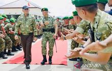 Menteri Pertahanan Sjafrie Sjamsoeddin Tinjau Kesiapan Prajurit Yonif TP 845 di Babel