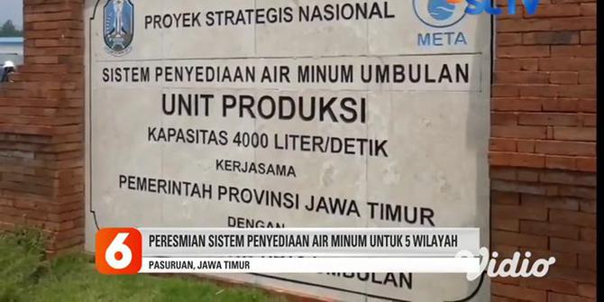 VIDEO: Jokowi Resmikan Proyek Air Minum Umbulan di Pasuruan
