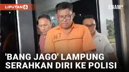 VIDEO: Isap Sabu dan Ngaku Kebal Hukum, 'Bang Jago' Lampung Serahkan Diri Usai Dikejar Polisi