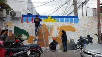 Cara Seniman Kenang Keberanian Bripka Arya Lawan Begal Lampung