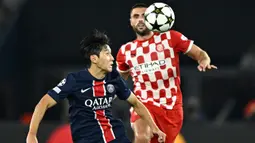 Menjamu Girona, Paris Saint-Germain unggul 1-0. (JULIEN DE ROSA/AFP)