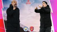 FA Cup - Manchester City Vs Arsenal - Pep Guardiola Vs Mikel Arteta (Bola.com/Adreanus Titus)
