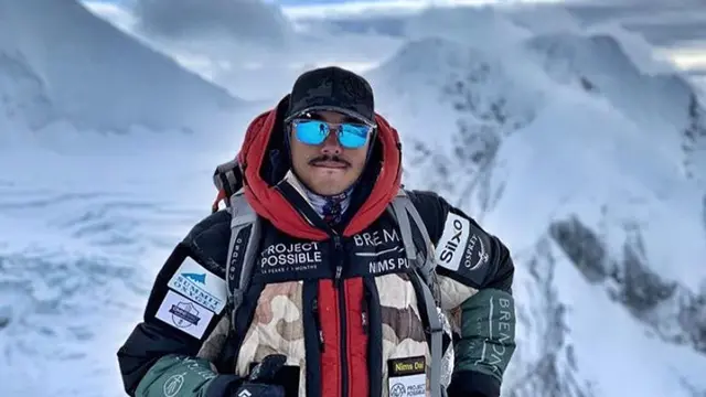 Nirmal Purja, pemegang rekor mendaki 14 Gunung dalam 6 Bulan.