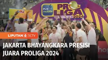 Jakarta Bhayangkara Presisi mengubur mimpi Jakarta Lavani untuk mencetak hattrick Juara Proliga sektor putra. Bhayangkara Presisi keluar sebagai juara baru Proliga 2024 usai membekuk Lavani 3-1.